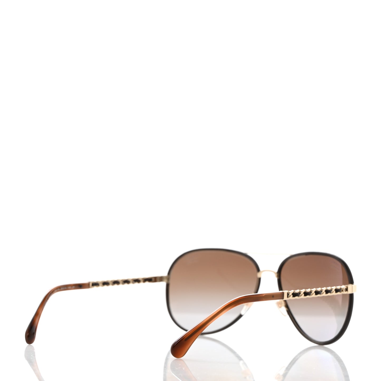 Metal Polarized Pilot Winter Sunglasses 4219-Q Brown