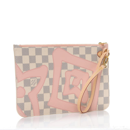 Louis Vuitton Damier Azur Tahitienne Neverfull MM GM Pochette 3 of 8