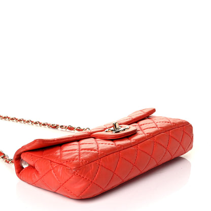 Chanel Lambskin Quilted East West Flap Red 3 of 9