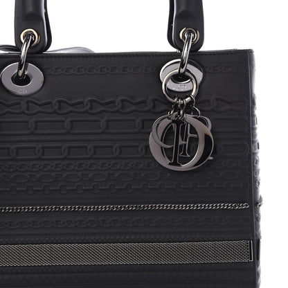 Christian Dior Calfskin Chain Medium Lady Dior Black 10 of 10
