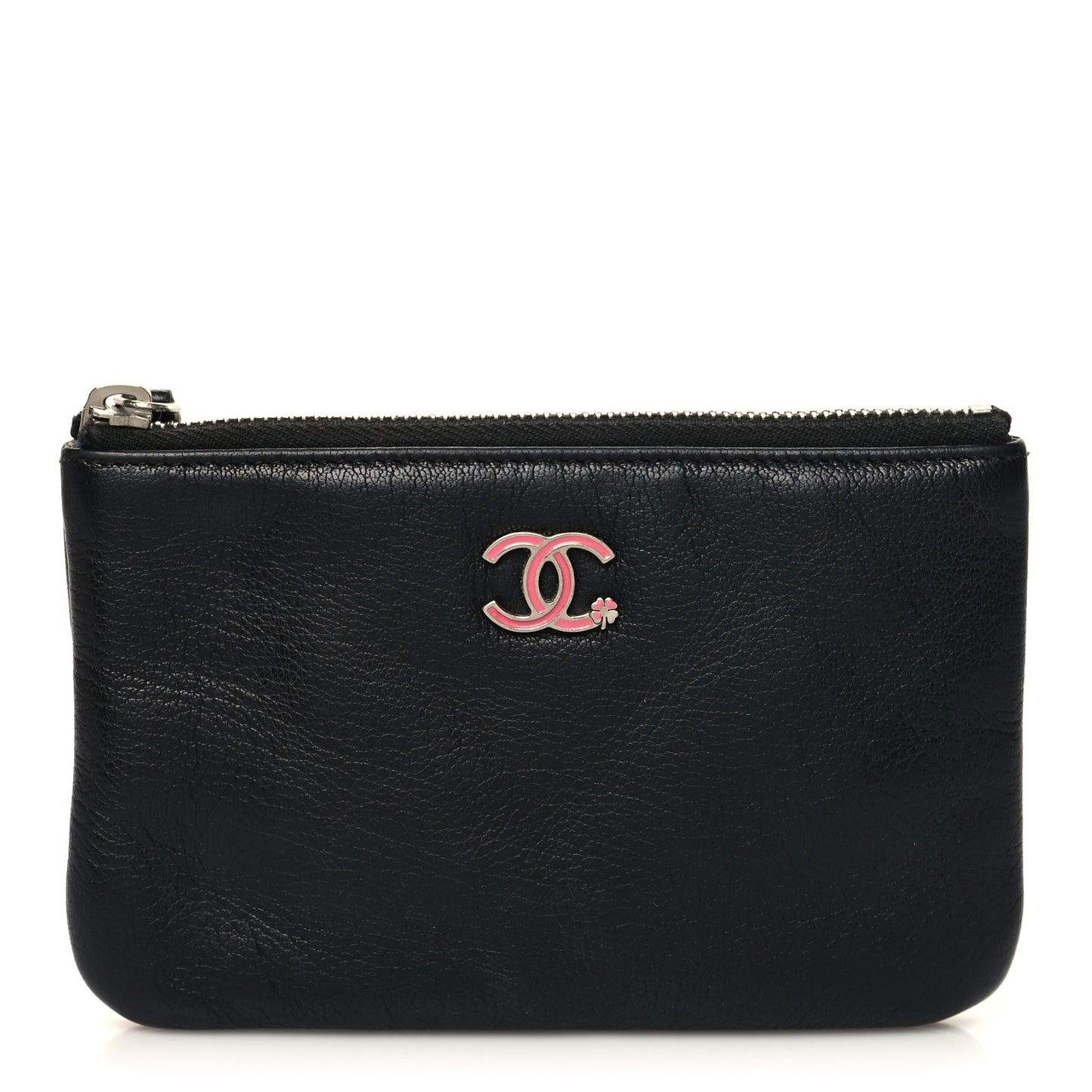 Goatskin Cosmetic Pouch Black