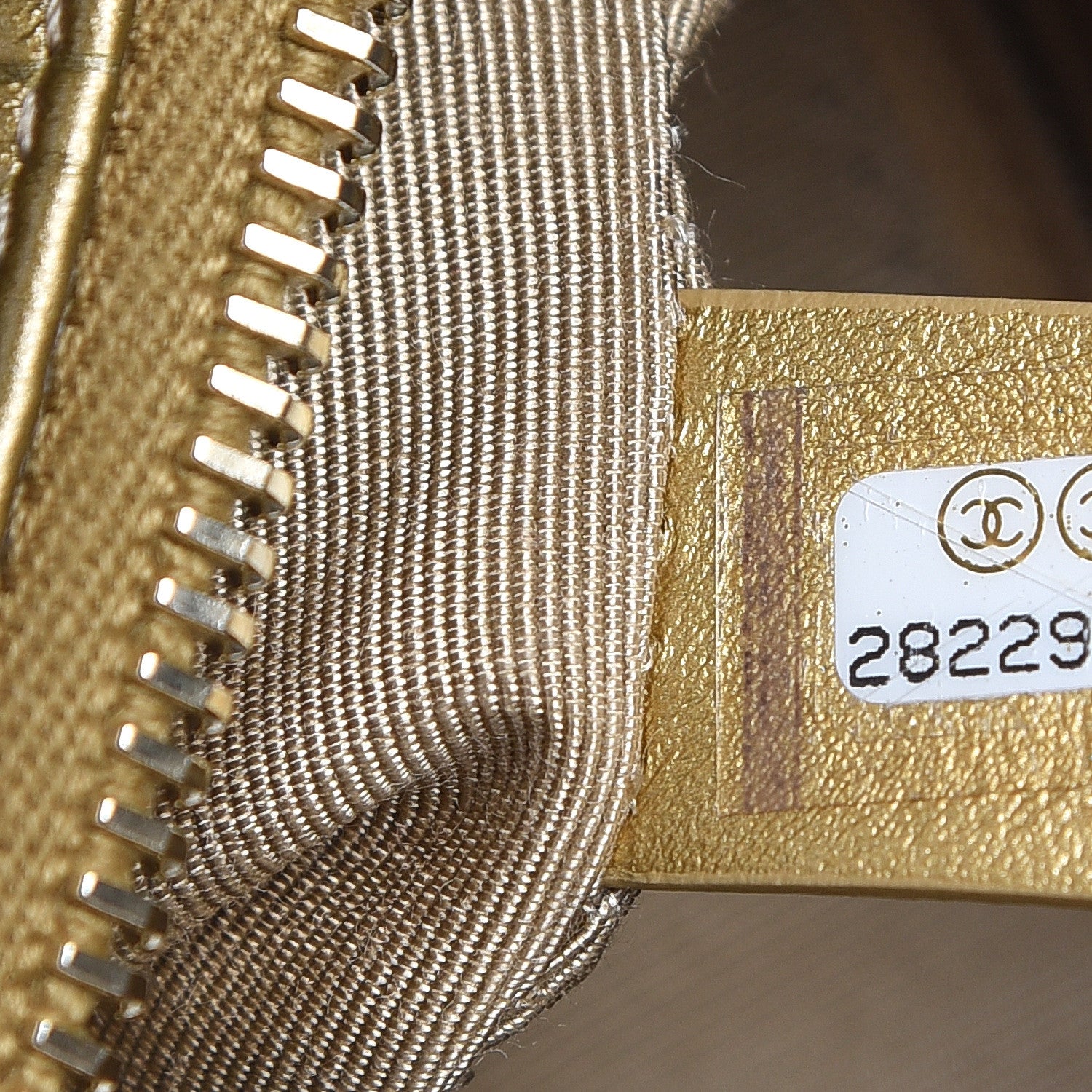 Chanel Metallic Calfskin Crocodile Embossed Cocodile Small Gabrielle Hobo Gold 7 of 11
