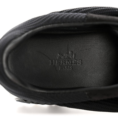 Hermes Air Mesh Suede Goatskin Bouncing Sneakers 36.5 Black 9 of 9