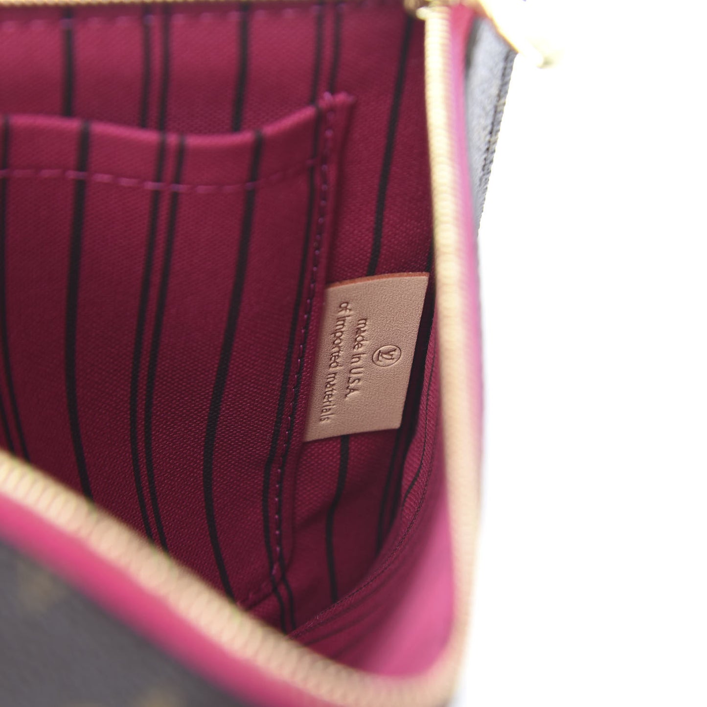 Monogram Neverfull PM Pochette Pivoine