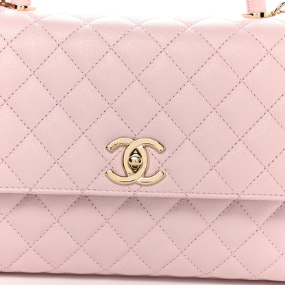 Chanel Caviar Quilted Small Coco Handle Flap Light Pink 8 of 12