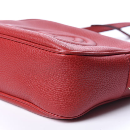 Gucci Pebbled Calfskin Small Soho Disco Bag Tabasco Red 6 of 11