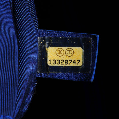Chanel Lambskin Bubble Quilt Camera Case Blue 8 of 8