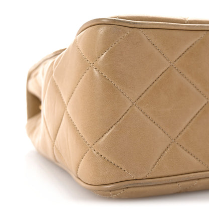 Chanel Lambskin Quilted Medium Square Flap Bag Beige 9 of 10