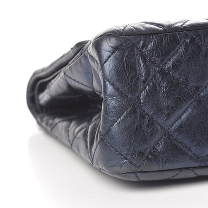 Chanel Metallic Aged Calfskin Quilted 2.55 Reissue 227 Flap Blue 9 of 13