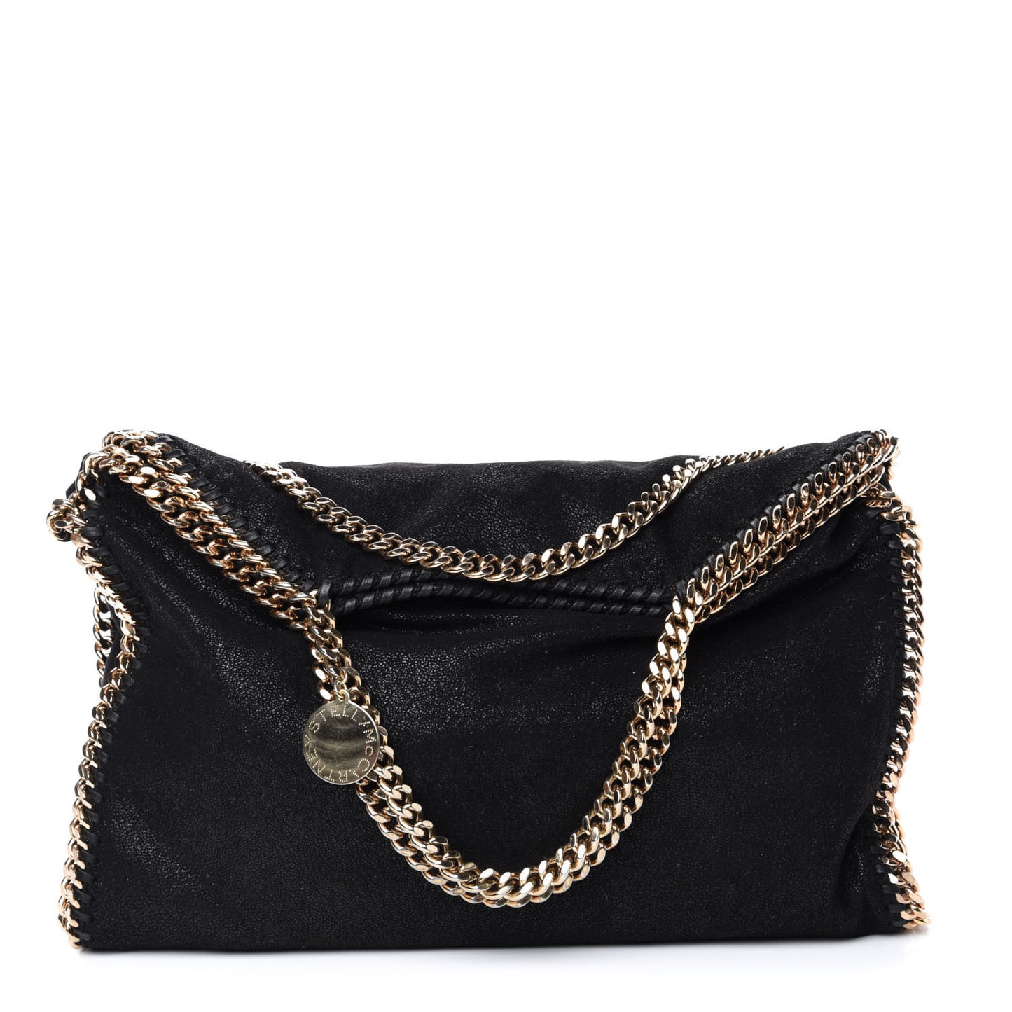 Shaggy Deer Falabella Fold Over Tote Black