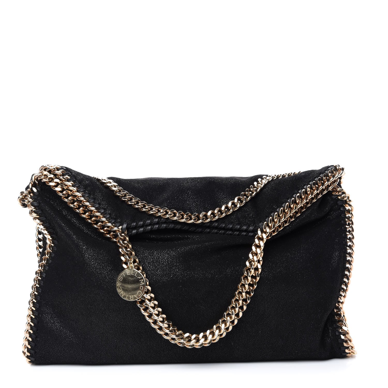 Stella McCartney Shaggy Deer Falabella Fold Over Tote Black 1 of 11