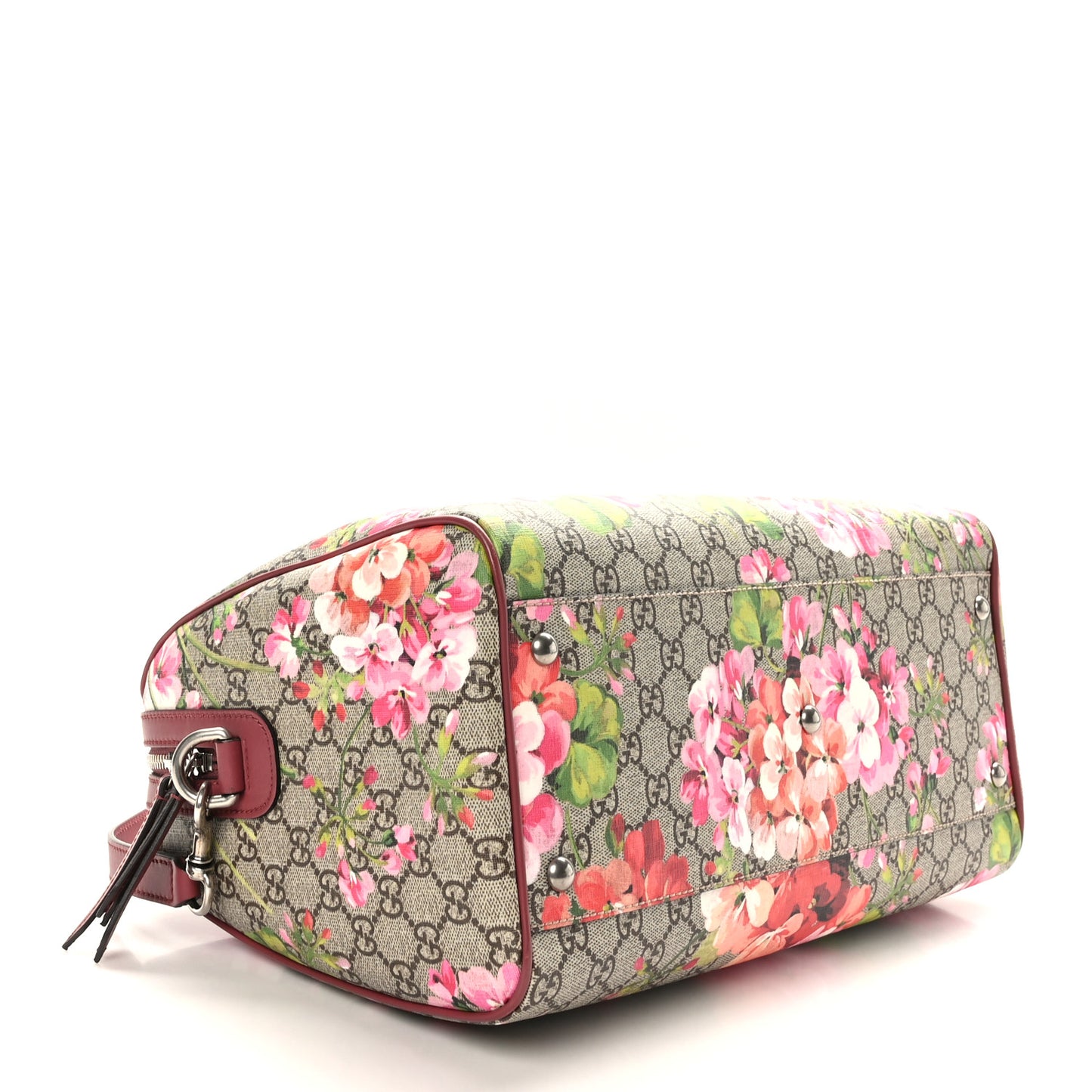 GG Supreme Monogram Blooms Medium Boston Beige Multicolor Dry Rose