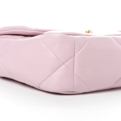 Chanel Lambskin Quilted Medium 19 Flap Light Pink 9 of 11