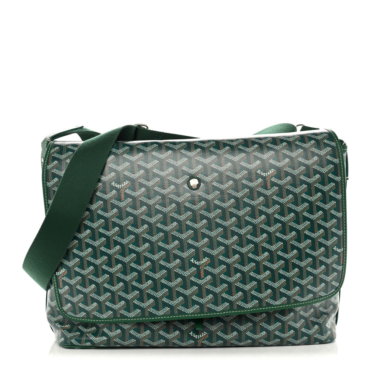 Goyardine Capetien Messenger Bag Green