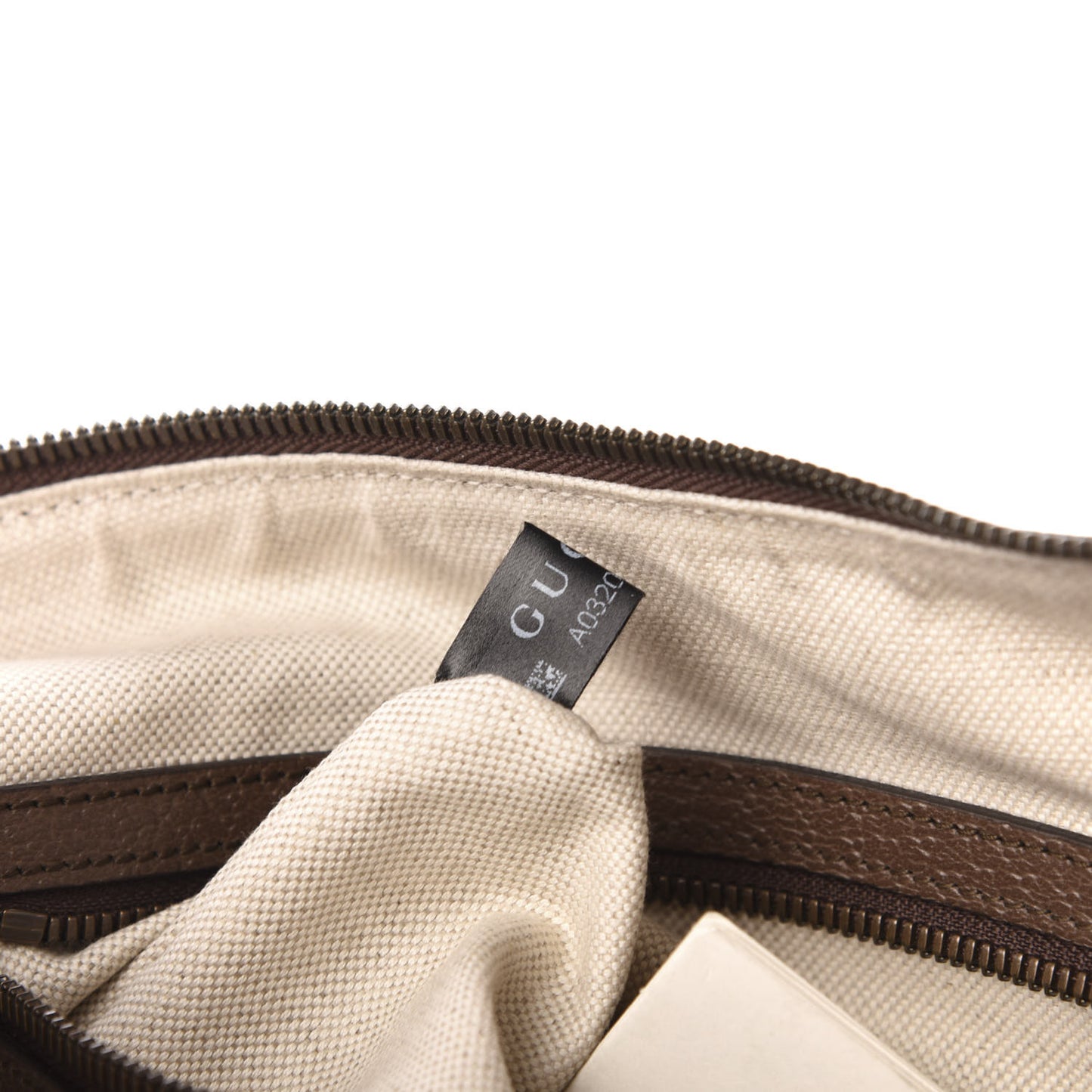 GG Supreme Monogram Web Small Ophidia Half Moon Hobo Brown