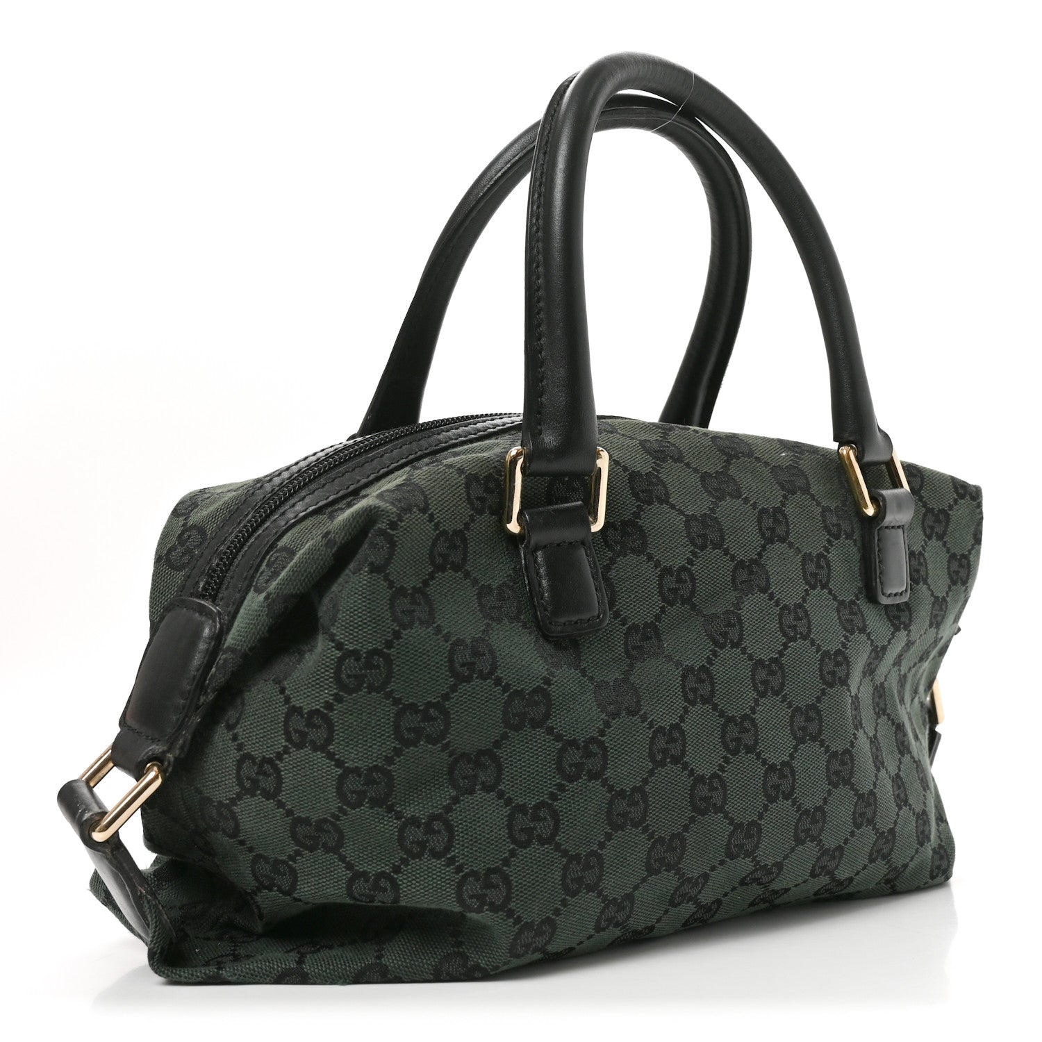 Gucci Monogram Small Boston Green 3 of 10