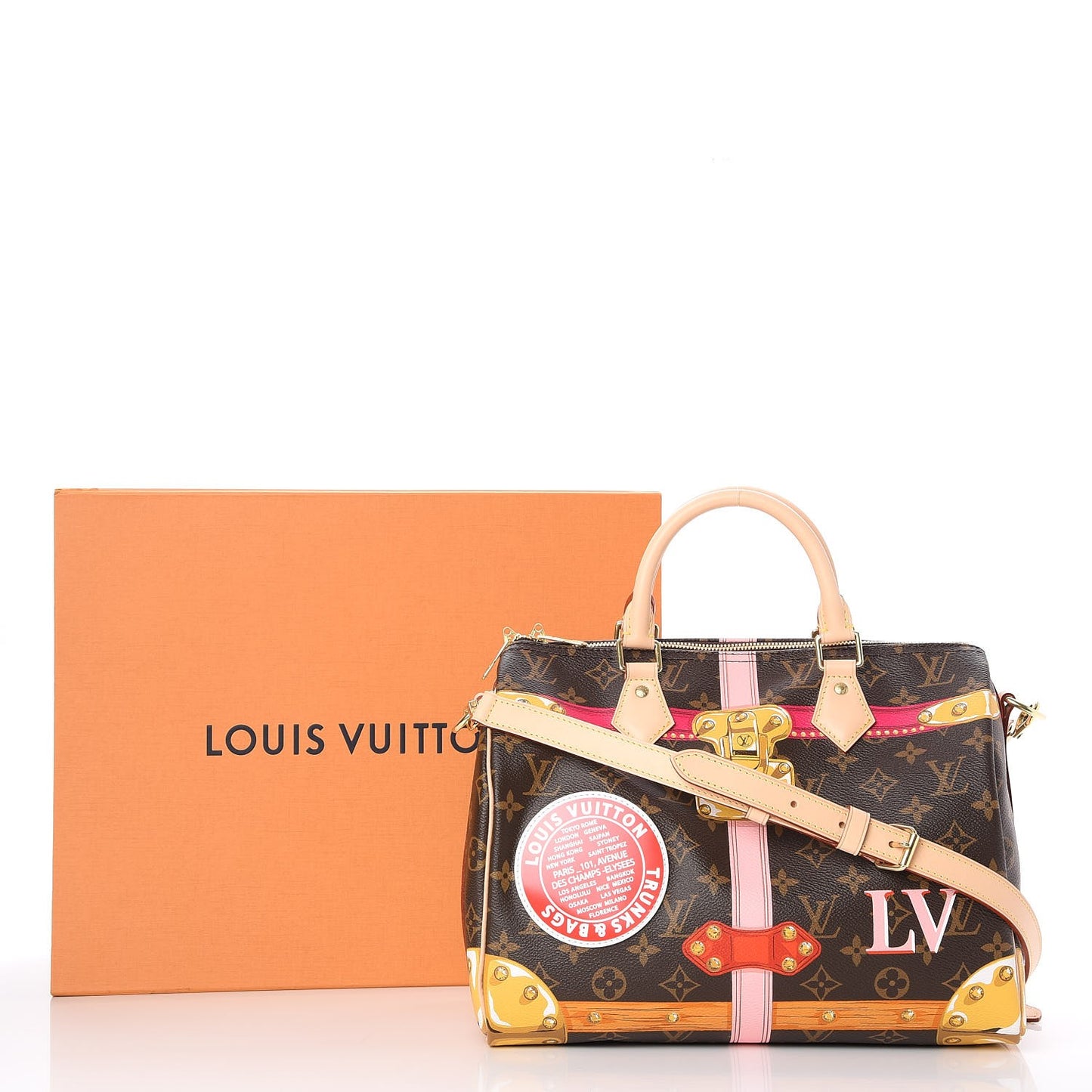 Monogram Summer Trunks Speedy Bandouliere 30