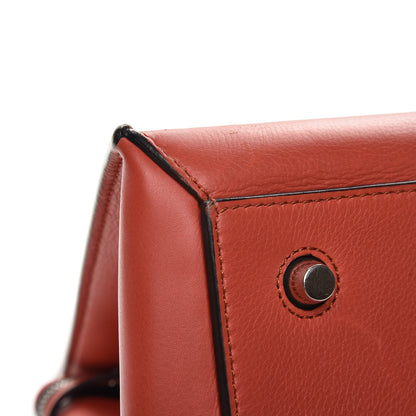 Celine Drummed Calfskin Medium Edge Shoulder Bag Vermillion 9 of 14