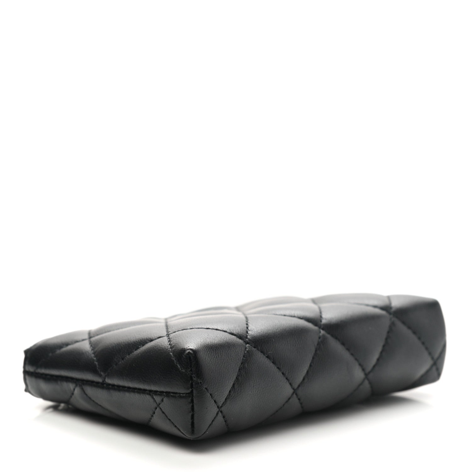 Chanel Lambskin Quilted Key Holder Case Black 5 of 8