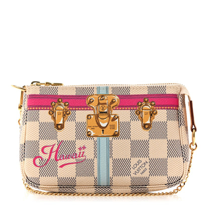 Louis Vuitton Damier Azur Summer Trunks Hawaii Mini Pochette Accessories 1 of 8
