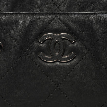 Chanel Washed Calfskin Large Hamptons Shopping Tote Black 8 of 8