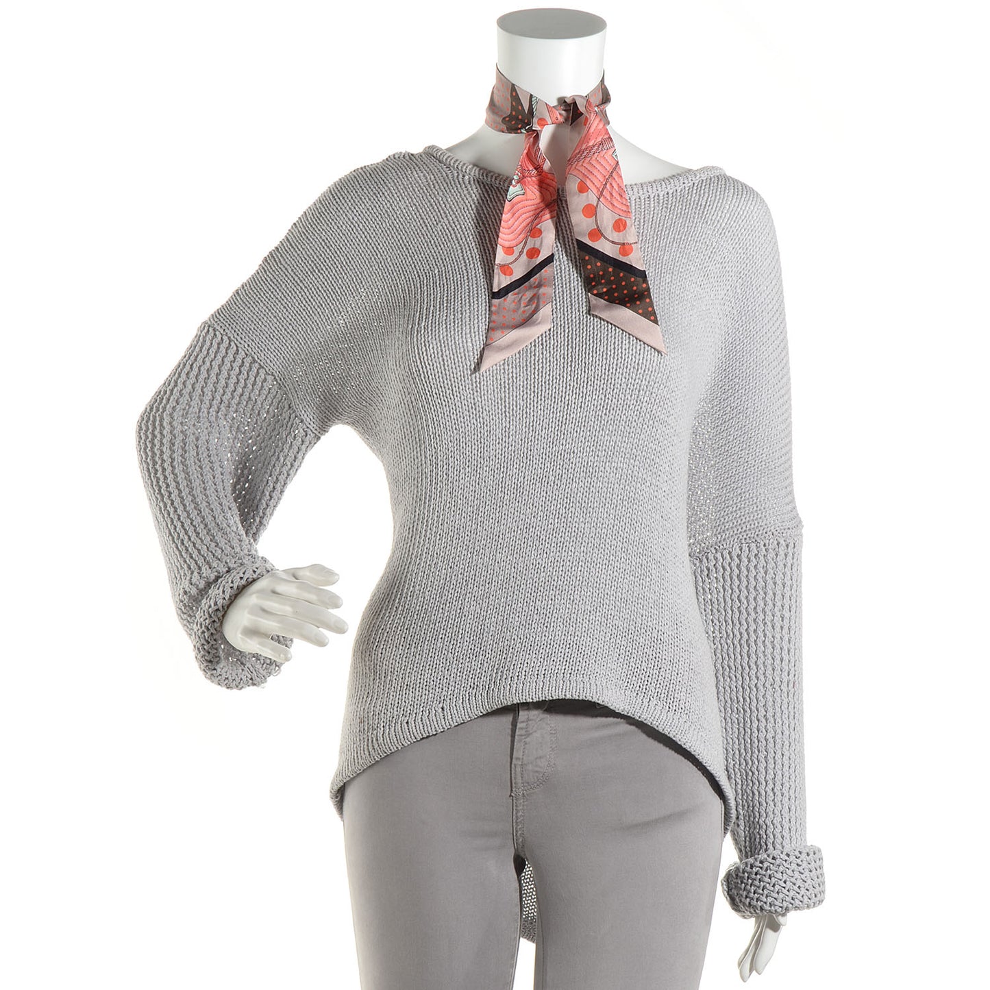 Silk Clic Clac a Pois Twilly Rose Nacre Marron Corail