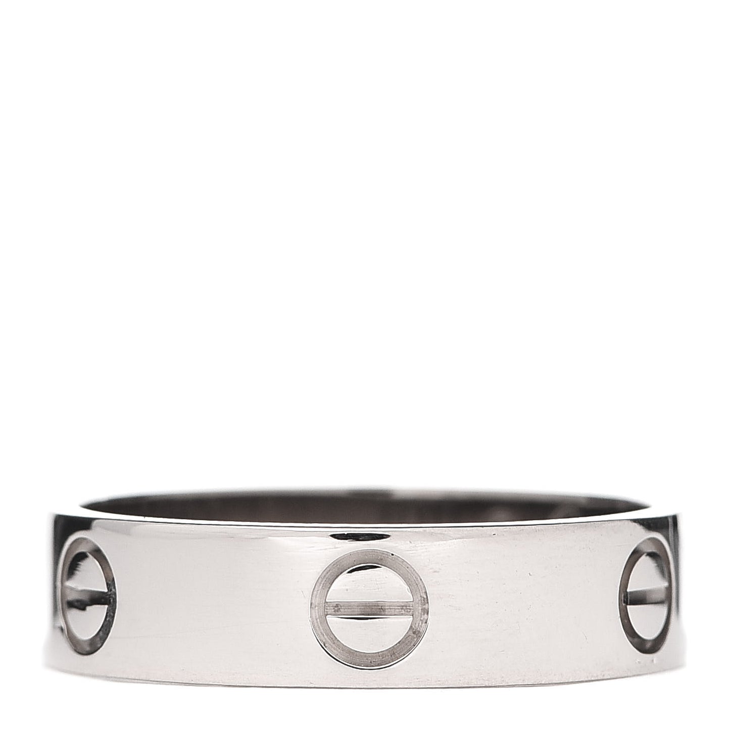 18K White Gold 5.5mm LOVE Ring 62 10
