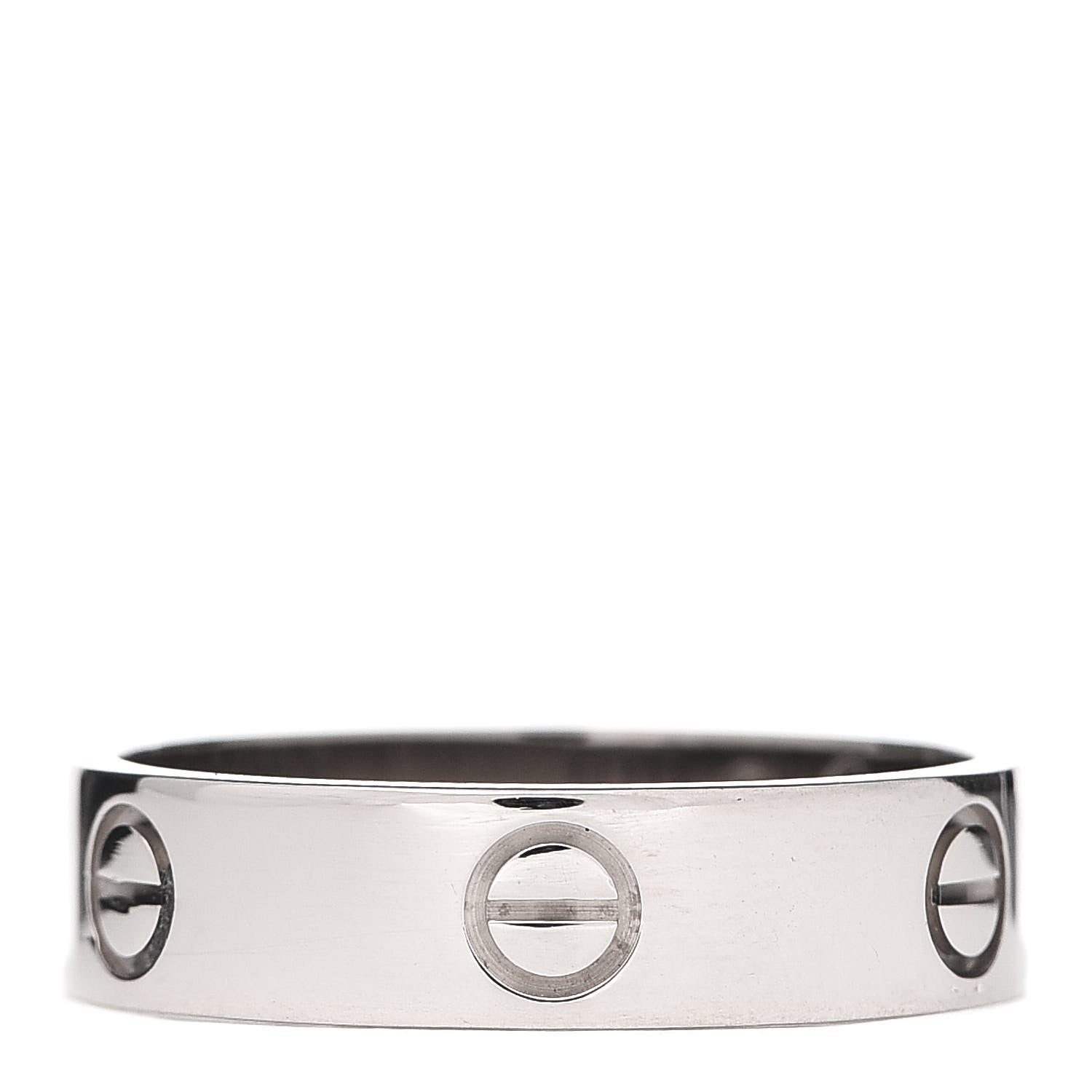 Cartier 18K White Gold 5.5mm LOVE Ring 62 10 1 of 5