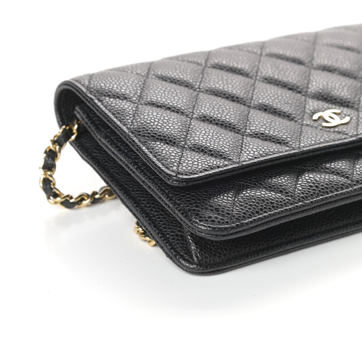Chanel Caviar Quilted Wallet On Chain WOC Black 9 of 10
