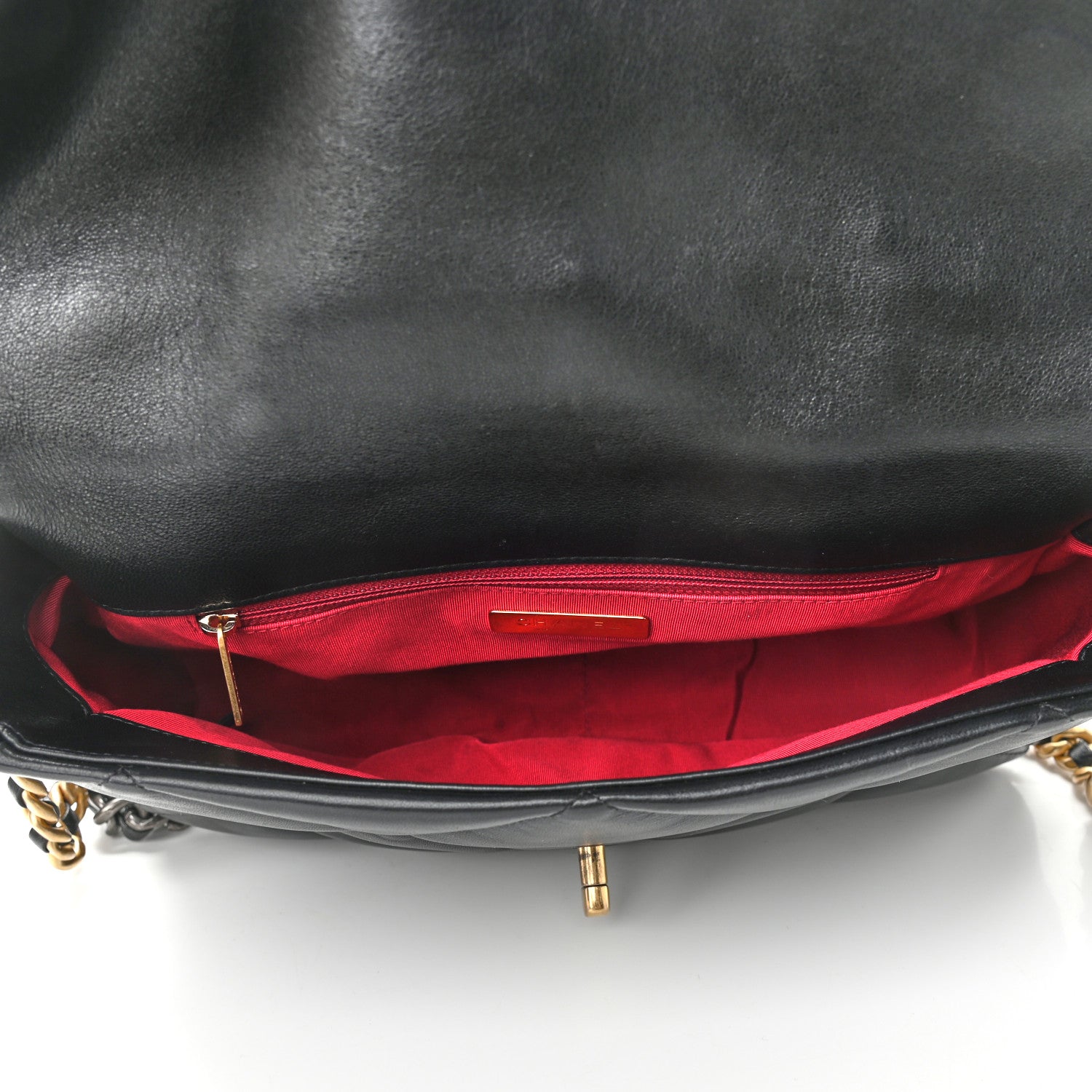 Chanel Lambskin Quilted Large Chanel 19 Flap Black 5 of 11