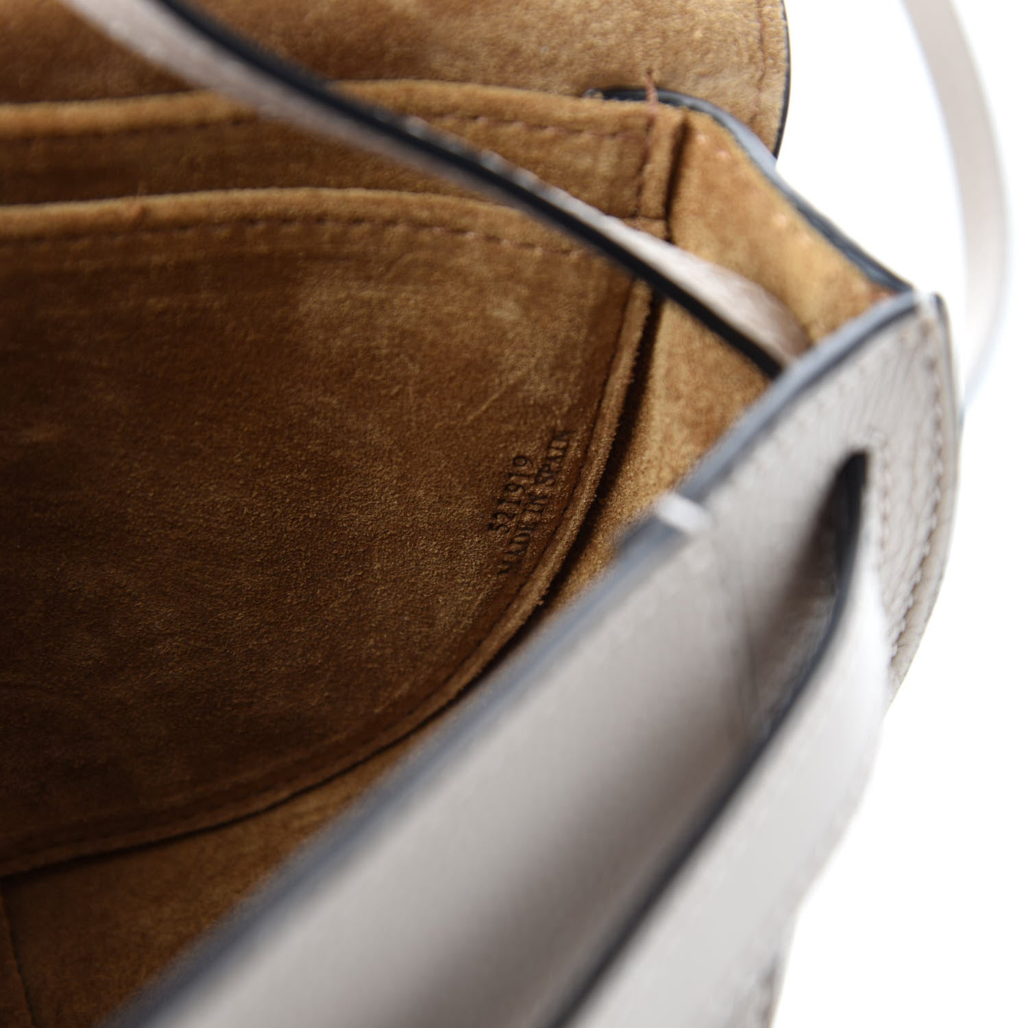 Loewe Grained Calfskin Mini Gate Crossbody Bag Light Oat 9 of 10