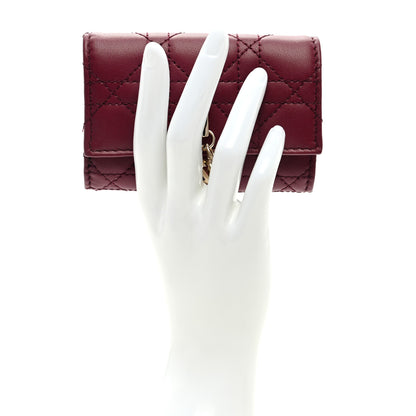 Christian Dior Lambskin Cannage Miss Dior Glycine Wallet Deep Fuchsia 2 of 6