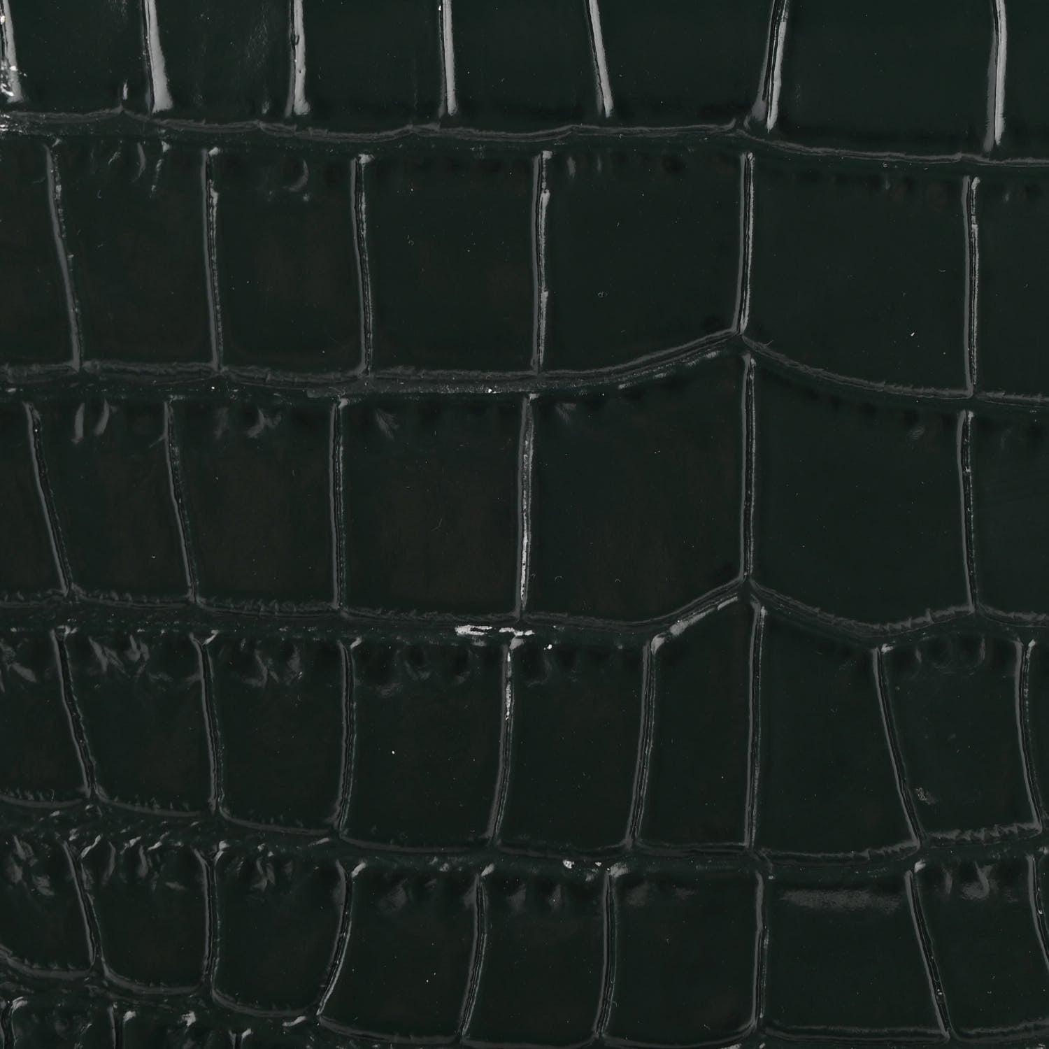 Saint Laurent Calfskin Crocodile Embossed Carre Satchel Dark Mint 9 of 9