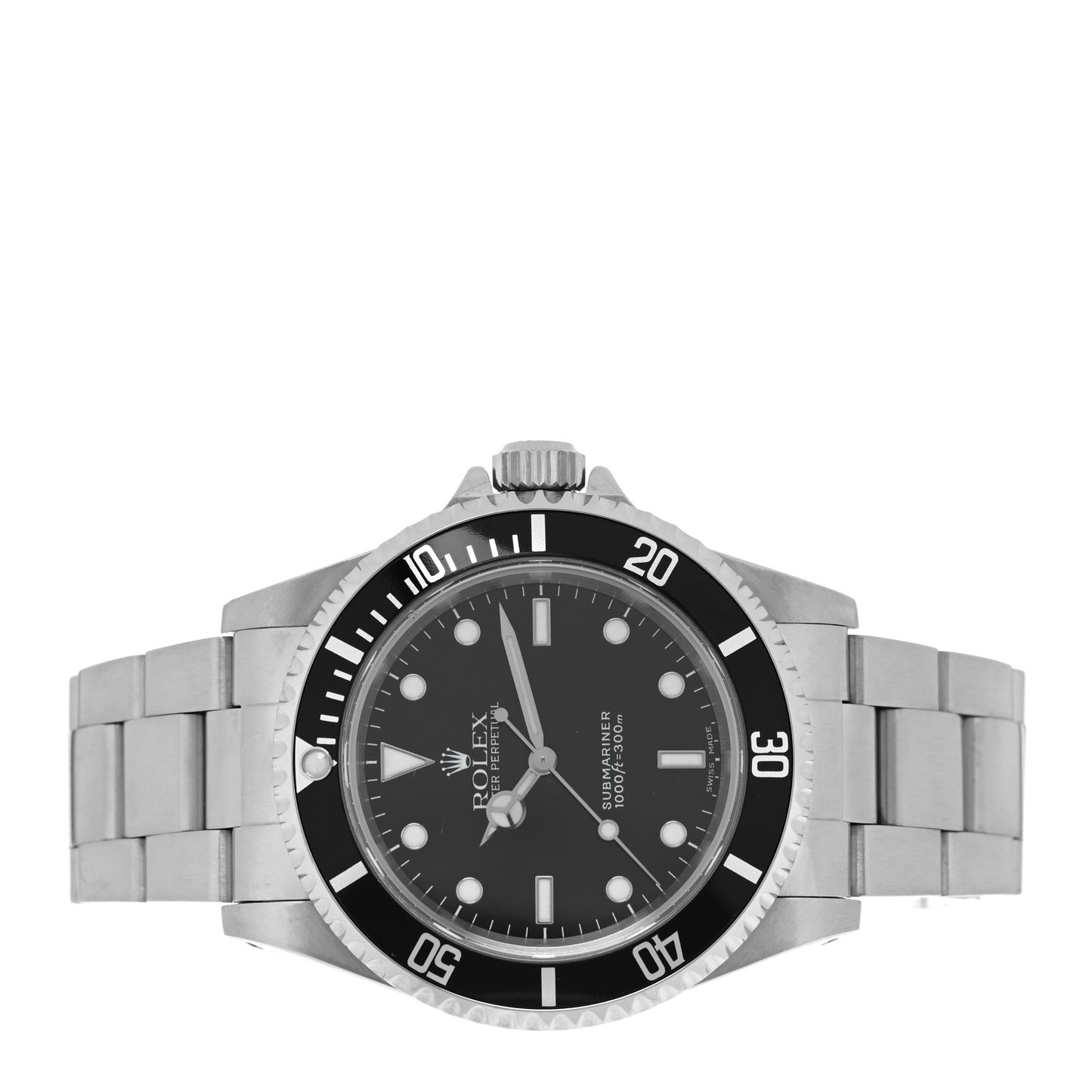 Stainless Steel 40mm Oyster Perpetual Submariner Watch Black 14060