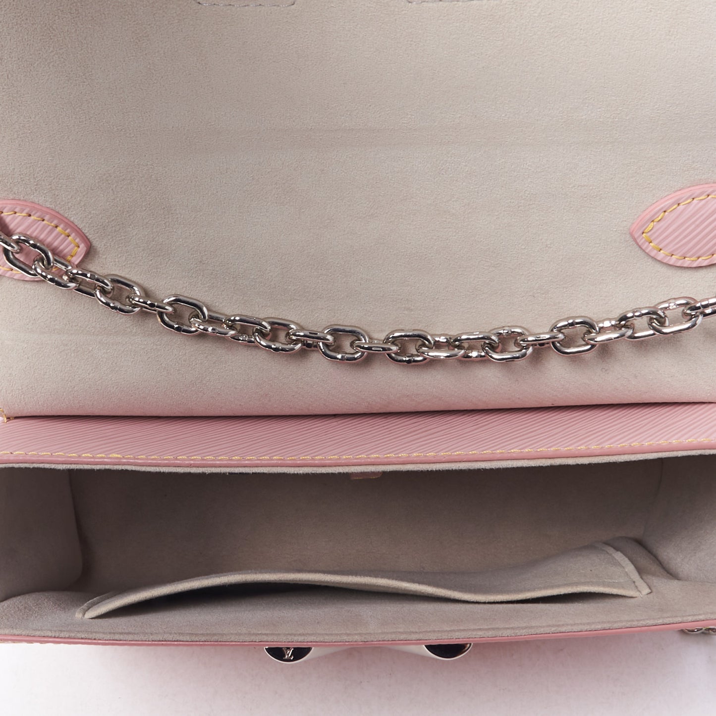 Epi Twist Shoulder Bag MM Rose Ballerine