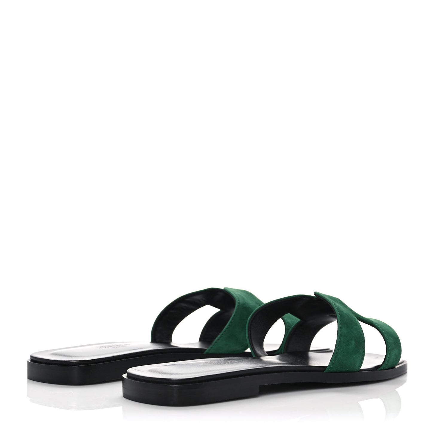 Suede Goatskin Oran Sandals 39 Vert Electrique
