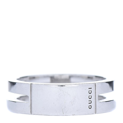 Gucci Sterling Silver Open Band Ring 54 7 1 of 6