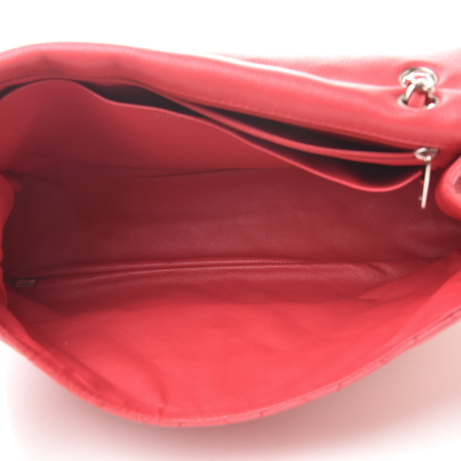 Chanel Washed Caviar Quilted Maxi Single Flap Fuchsia 5 of 13