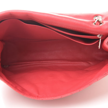 Chanel Washed Caviar Quilted Maxi Single Flap Fuchsia 5 of 13