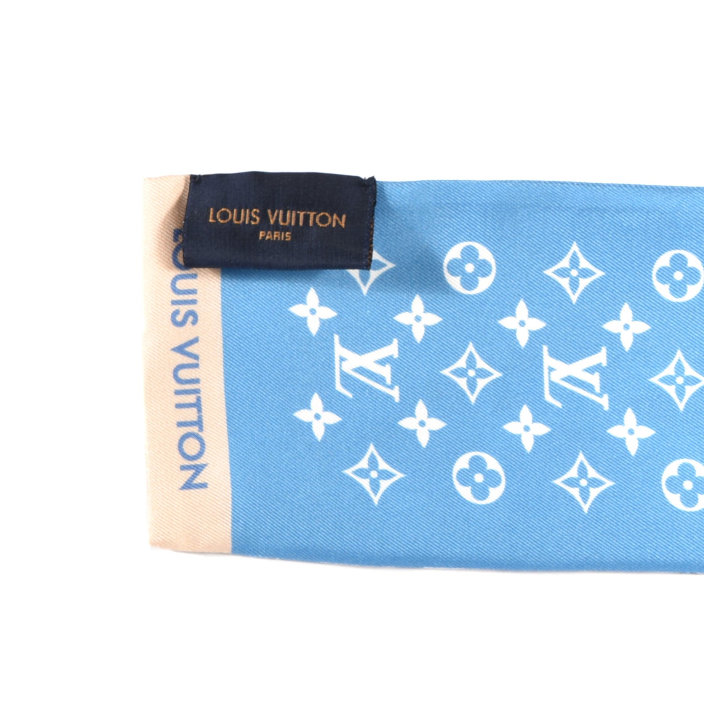 Silk Monogram Gradient By The Pool Bandeau Blue