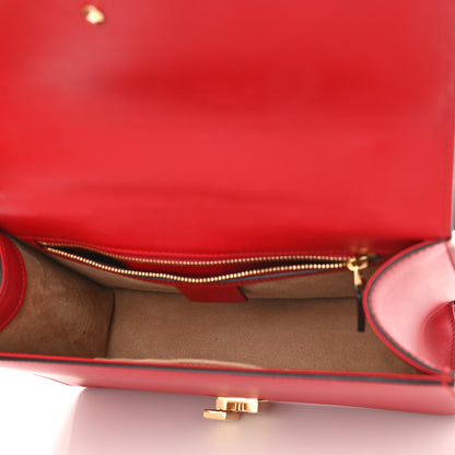 Gucci Calfskin Small Sylvie Shoulder Bag Hibiscus Red 5 of 9