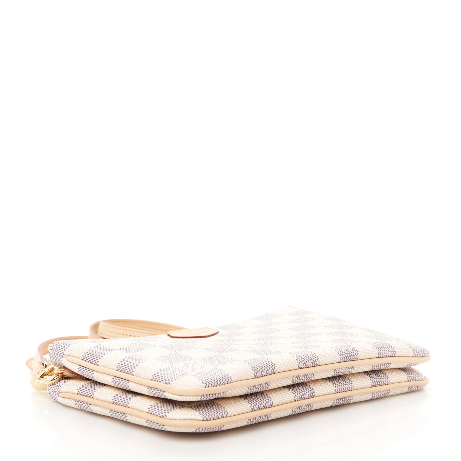 Louis Vuitton Damier Azur Double Zip Pochette 4 of 11