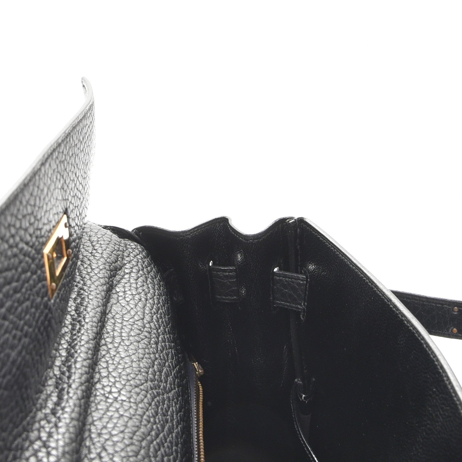 Hermes Taurillon Clemence Kelly Retourne 32 Black 16 of 35