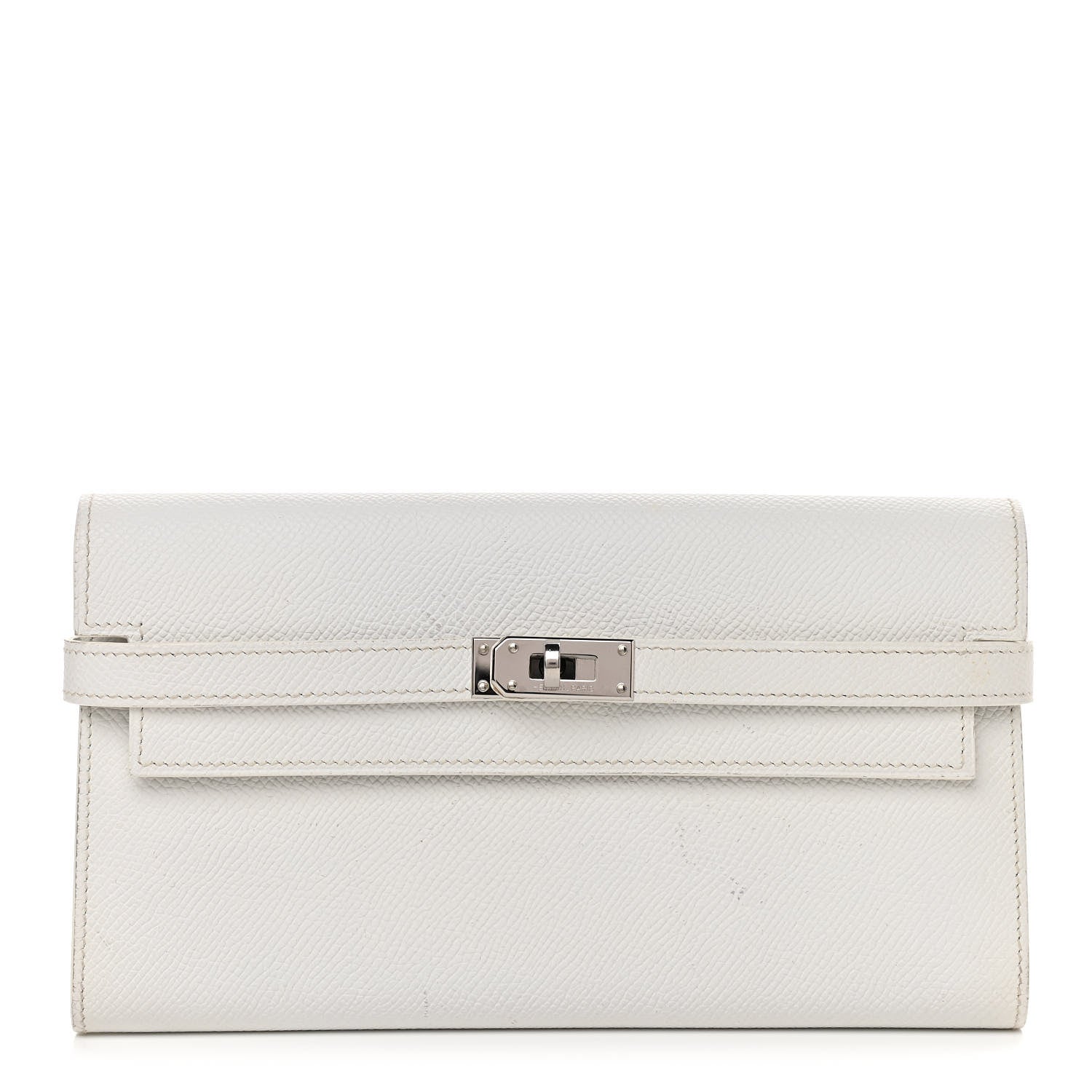 Hermes Epsom Kelly Longue Wallet White 1 of 11
