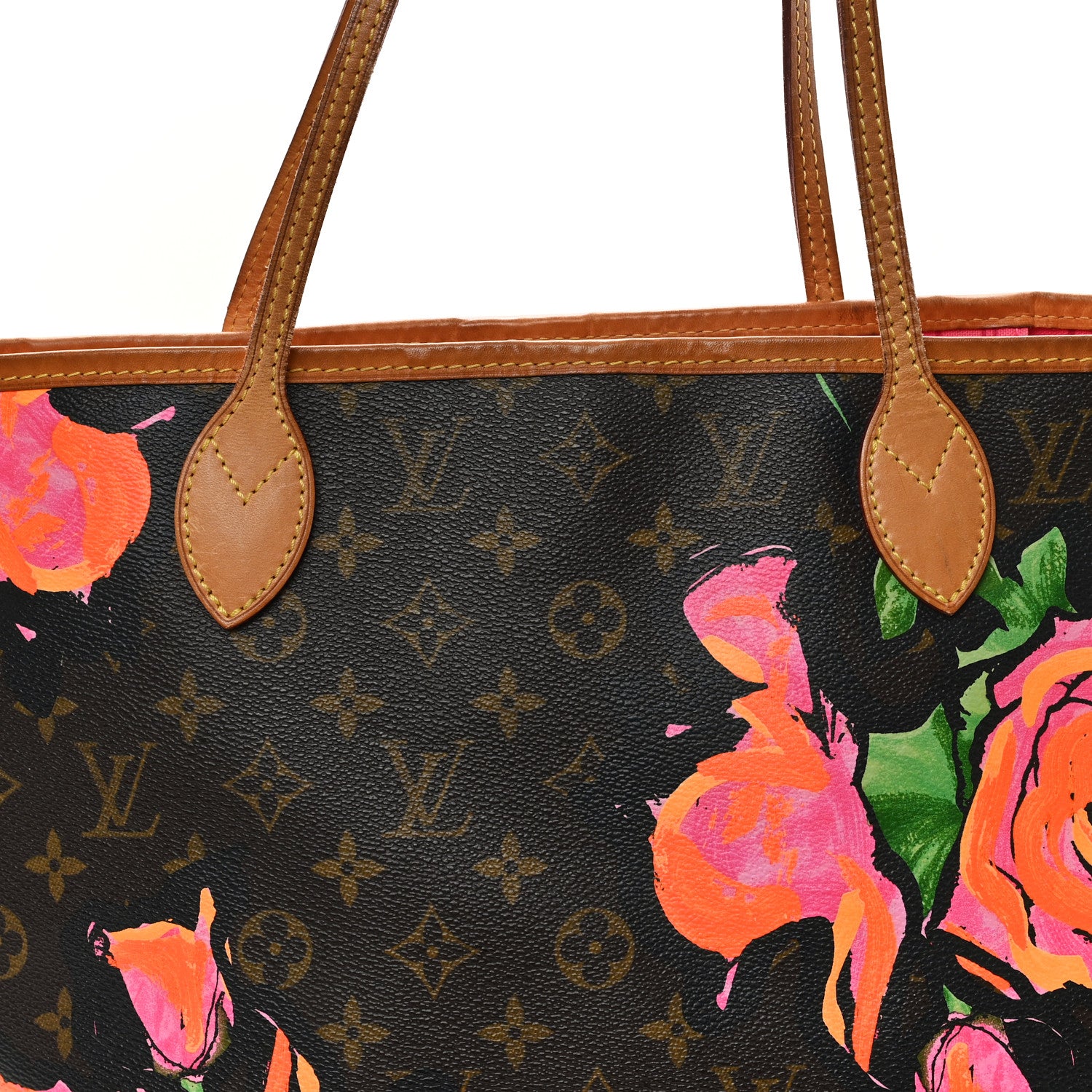 Louis Vuitton Monogram Roses Neverfull MM 8 of 11