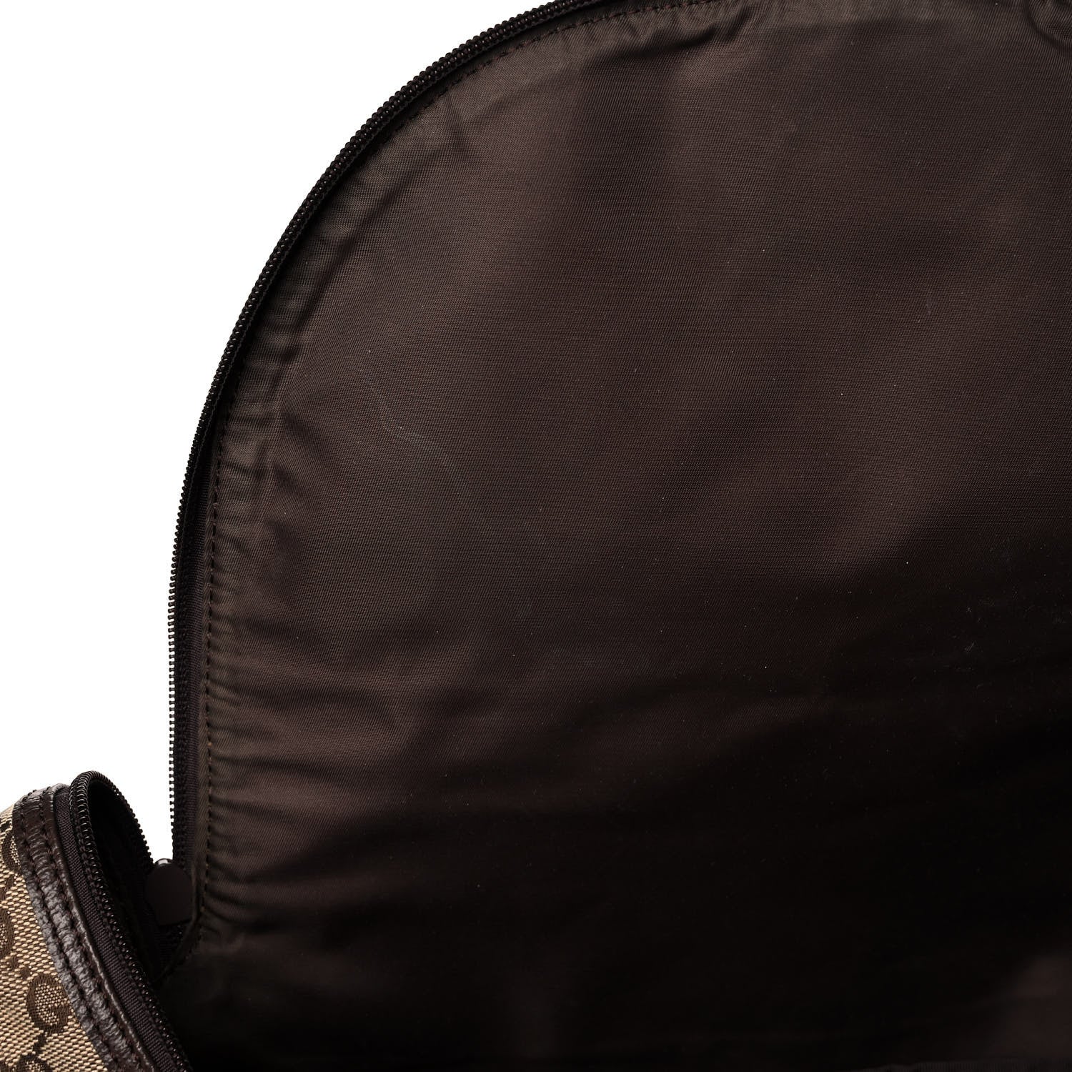 Gucci Monogram Natural Pigskin Large Diaper Bag Beige Ebony Cocoa Dark Chocolate 16 of 17