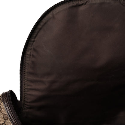 Gucci Monogram Natural Pigskin Large Diaper Bag Beige Ebony Cocoa Dark Chocolate 16 of 18