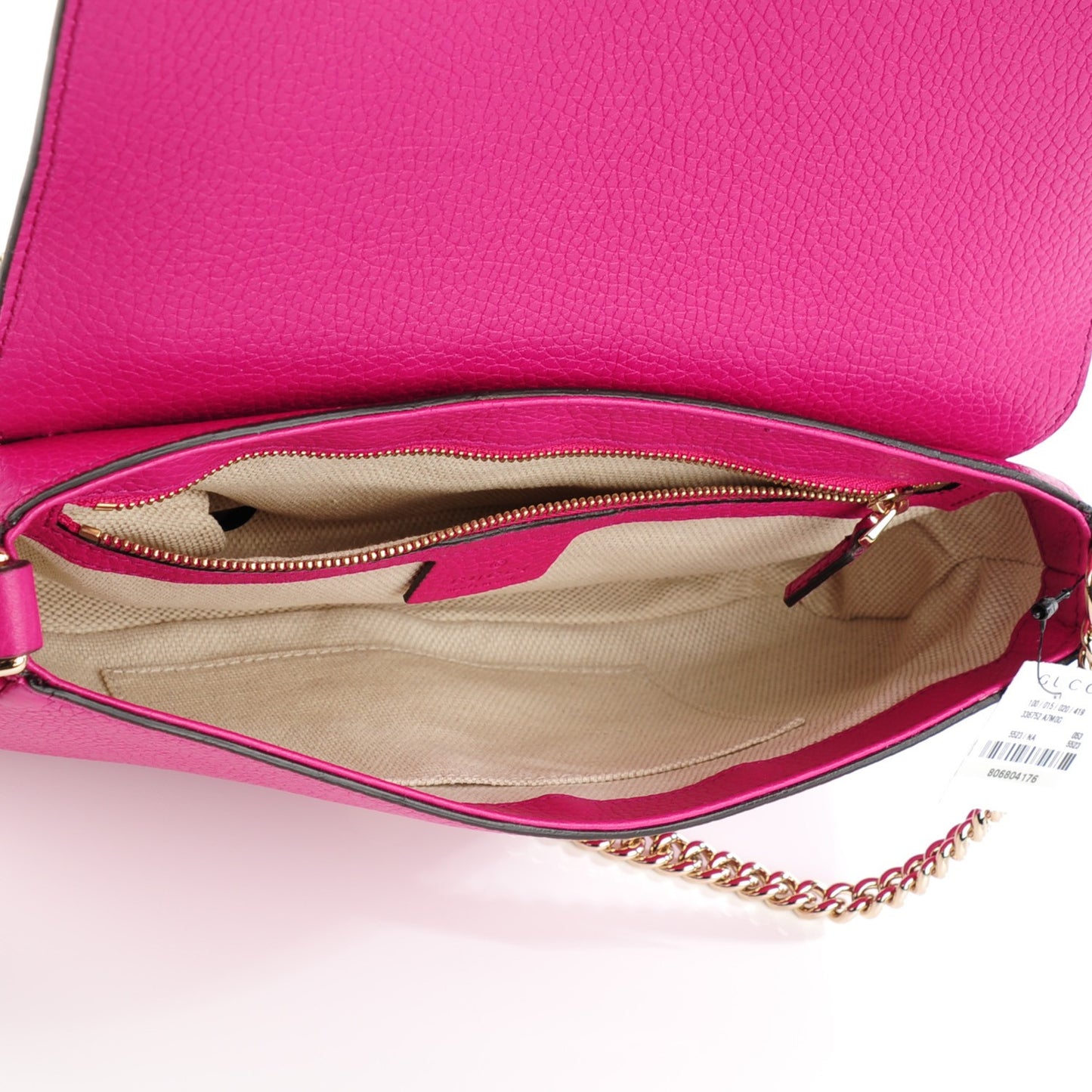 Cellarius Calfskin Medium Soho Flap Crossbody Bright Bouganville