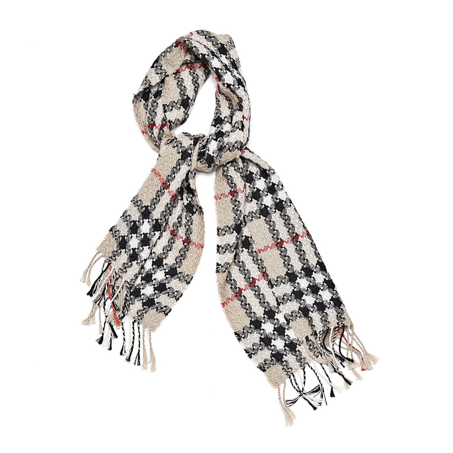 Alpaca Silk Nova Check Scarf
