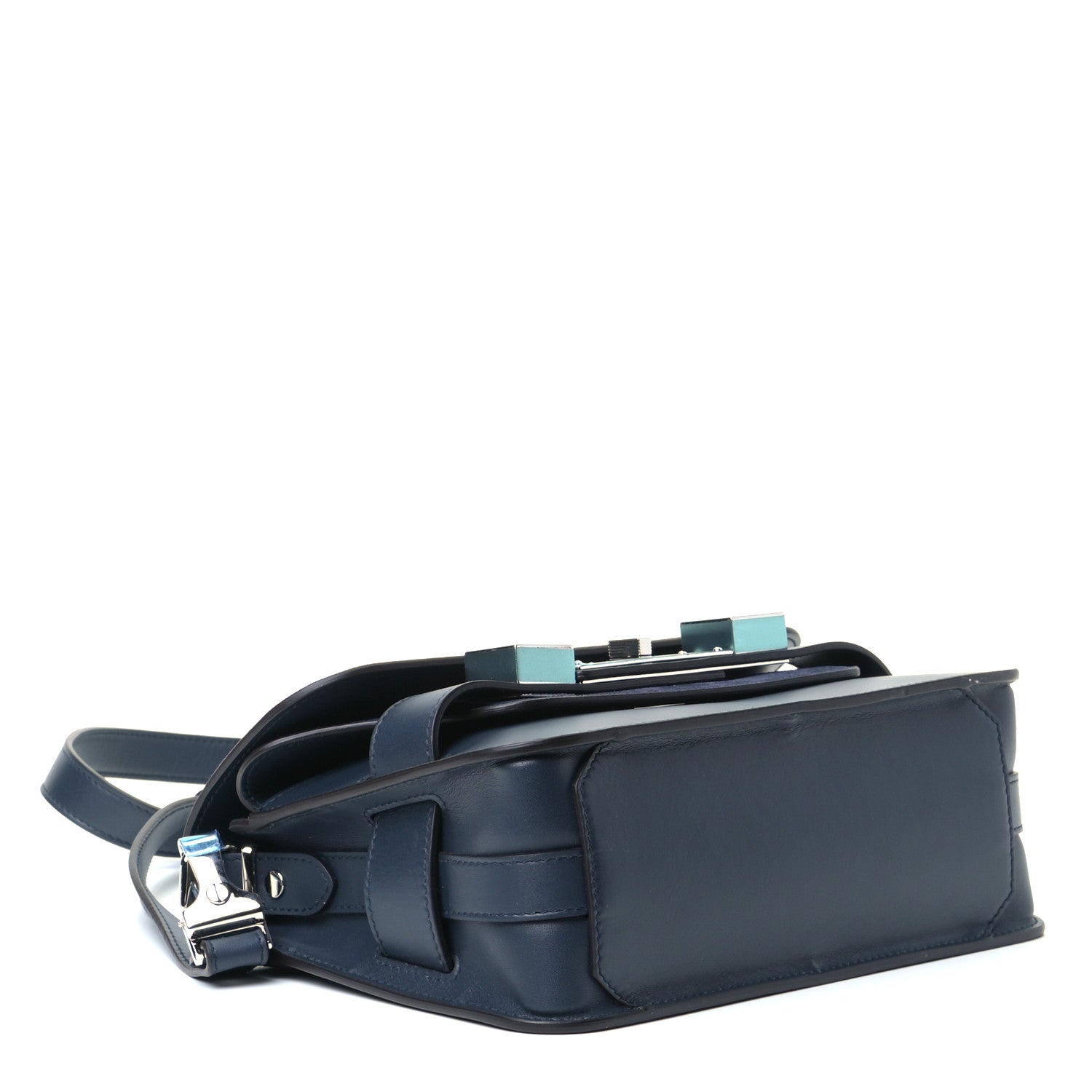Proenza Schouler Suede Calfskin Mini PS11 Classic Shoulder Bag Dark Navy 3 of 5